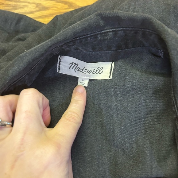 Madewell Denim Babydoll Dress, size medium. - Picture 7 of 7